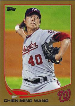 2013 Topps - Gold #40 Chien-Ming Wang Front