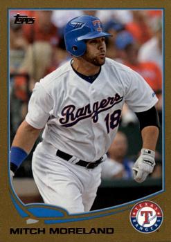 2013 Topps - Gold #18 Mitch Moreland Front