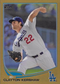 2013 Topps - Gold #22 Clayton Kershaw Front