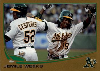 2013 Topps - Gold #23 Jemile Weeks Front
