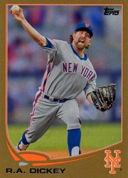 2013 Topps - Gold #43 R.A. Dickey Front