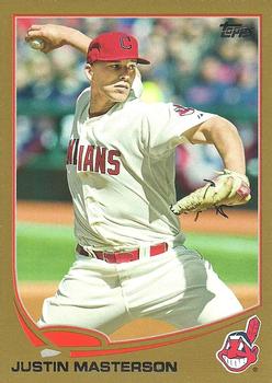 2013 Topps - Gold #63 Justin Masterson Front