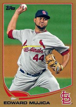 2013 Topps - Gold #96 Edward Mujica Front