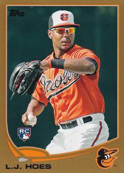 2013 Topps - Gold #148 L.J. Hoes Front