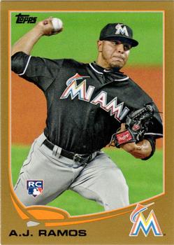 2013 Topps - Gold #175 A.J. Ramos Front