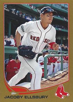 2013 Topps - Gold #241 Jacoby Ellsbury Front