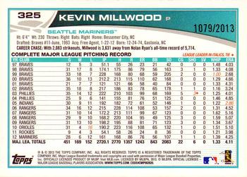 2013 Topps - Gold #325 Kevin Millwood Back