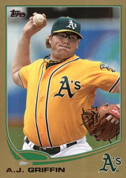 2013 Topps - Gold #370 A.J. Griffin Front