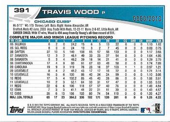 2013 Topps - Gold #391 Travis Wood Back