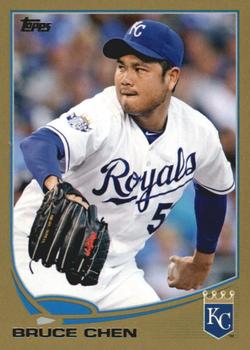 2013 Topps - Gold #641 Bruce Chen Front