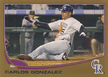 2013 Topps - Gold #5 Carlos Gonzalez Front