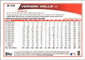 2013 Topps - Platinum #210 Vernon Wells Back