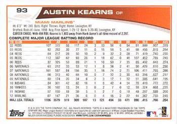 2013 Topps - Platinum #93 Austin Kearns Back