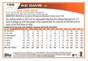 2013 Topps - Red #129 Ike Davis Back