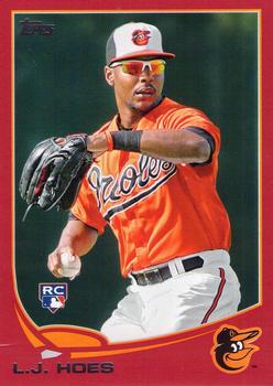 2013 Topps - Red #148 L.J. Hoes Front