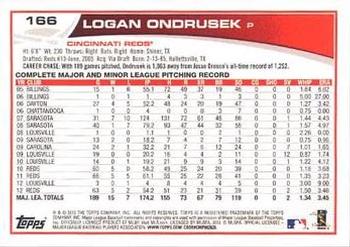 2013 Topps - Red #166 Logan Ondrusek Back