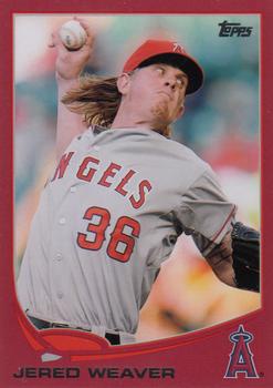 2013 Topps - Red #36 Jered Weaver Front