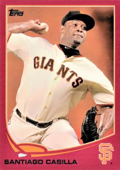 2013 Topps - Red #333 Santiago Casilla Front