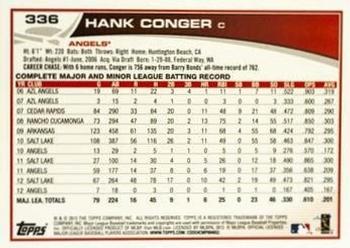 2013 Topps - Red #336 Hank Conger Back
