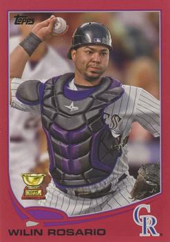 2013 Topps - Red #375 Wilin Rosario Front
