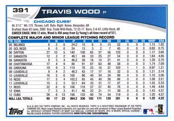 2013 Topps - Red #391 Travis Wood Back