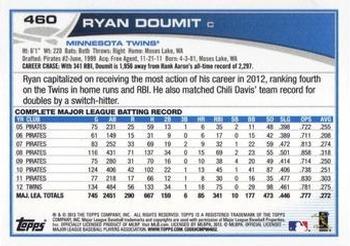 2013 Topps - Red #460 Ryan Doumit Back