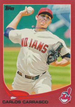 2013 Topps - Red #599 Carlos Carrasco Front