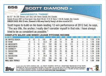 2013 Topps - Red #656 Scott Diamond Back