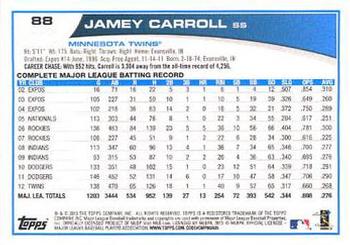 2013 Topps - Red #88 Jamey Carroll Back