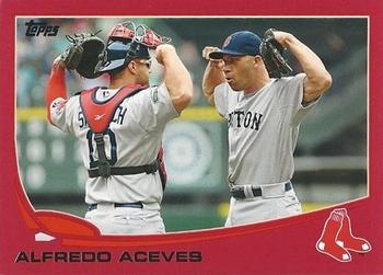 2013 Topps - Red #91 Alfredo Aceves Front