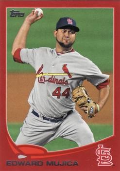 2013 Topps - Red #96 Edward Mujica Front