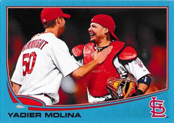 2013 Topps - Blue #4 Yadier Molina Front