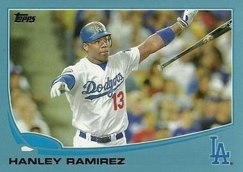 2013 Topps - Blue #487 Hanley Ramirez Front