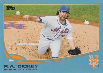 2013 Topps - Blue #632 R.A. Dickey Front