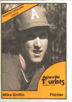 1977 TCMA Asheville Tourists #0010 Mike Griffin Front