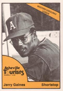 1977 TCMA Asheville Tourists #0007 Jerry Gaines Front