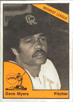 1977 TCMA Cedar Rapids Giants #0236 Dave Myers Front