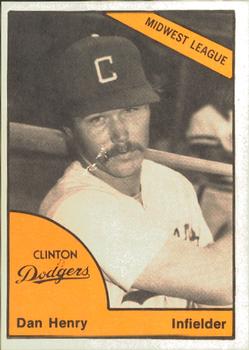1977 TCMA Clinton Dodgers #0331 Dan Henry Front