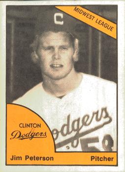 1977 TCMA Clinton Dodgers #0329 Jim Peterson Front