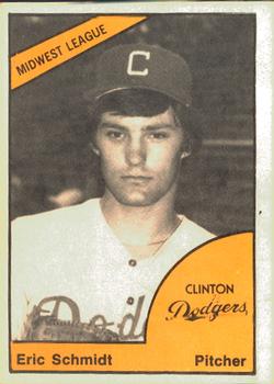 1977 TCMA Clinton Dodgers #0318 Eric Schmidt Front