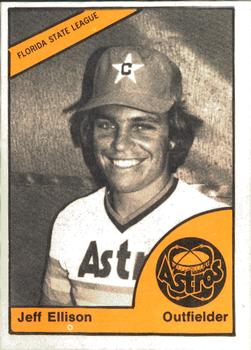 1977 TCMA Cocoa Astros #0095 Jeff Ellison Front