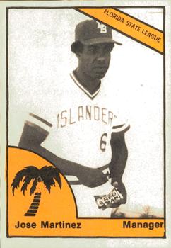 1977 TCMA Daytona Beach Islanders #0411 Jose Martinez Front