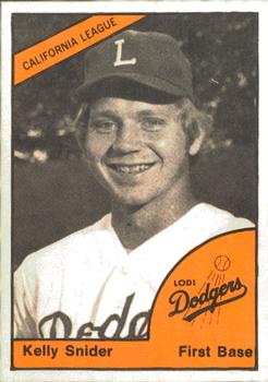 1977 TCMA Lodi Dodgers #0635 Kelly Snider Front