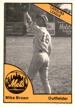 1977 TCMA Lynchburg Mets #0506 Mike Brown Front