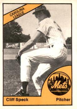 1977 TCMA Lynchburg Mets #0364 Cliff Speck Front