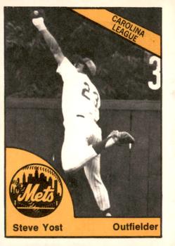 1977 TCMA Lynchburg Mets #0353 Steve Yost Front