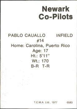 1977 TCMA Newark Co-Pilots #0583 Pablo Cavallo Back