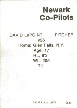 1977 TCMA Newark Co-Pilots #0587 David LaPoint Back