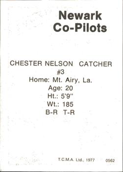 1977 TCMA Newark Co-Pilots #0562 Chester Nelson Back