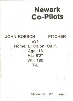 1977 TCMA Newark Co-Pilots #0564 John Roesch Back